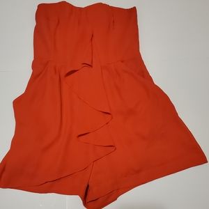 Express Scarlett Orange Romper
